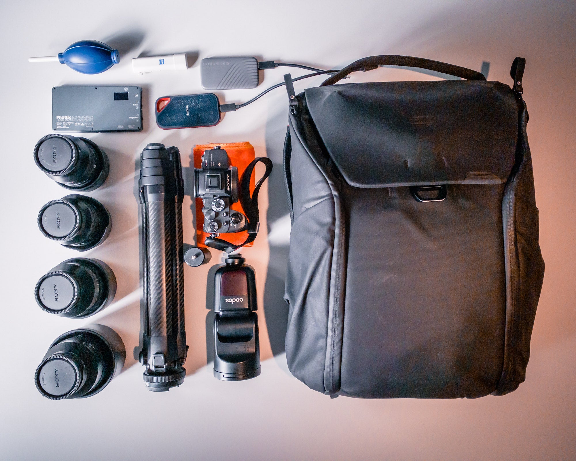 Heath Rasmussen's photography kit